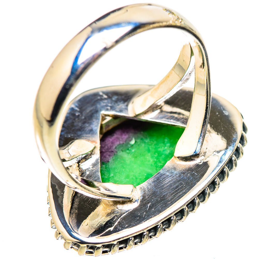 Ruby Zoisite Rings handcrafted by Ana Silver Co - RING132480 - Photo 3