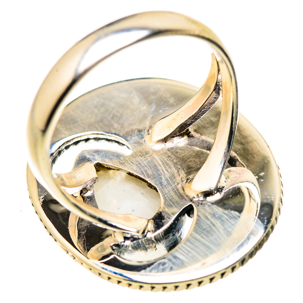 Rainbow Moonstone Rings handcrafted by Ana Silver Co - RING132487 - Photo 3