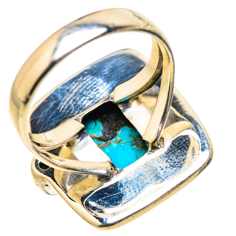 Blue Copper Composite Turquoise Rings handcrafted by Ana Silver Co - RING132492 - Photo 3