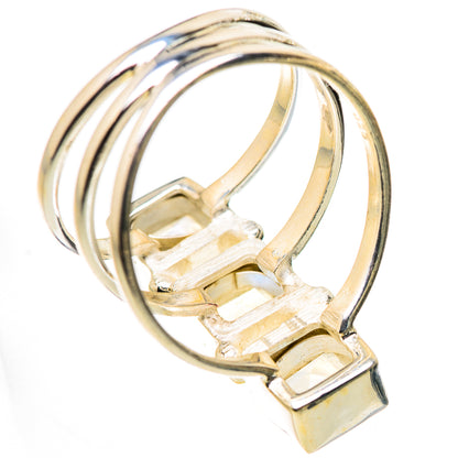 Rainbow Moonstone Rings handcrafted by Ana Silver Co - RING132511 - Photo 3