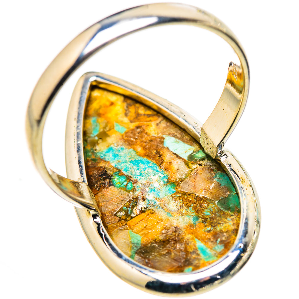 Kingman Mohave Turquoise Rings handcrafted by Ana Silver Co - RING132540 - Photo 3