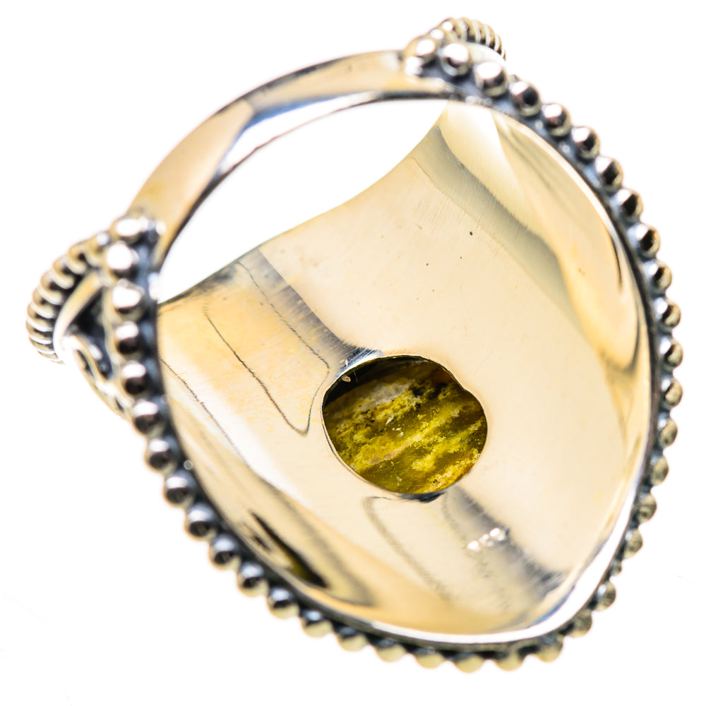 African Green Opal Rings handcrafted by Ana Silver Co - RING132552 - Photo 3