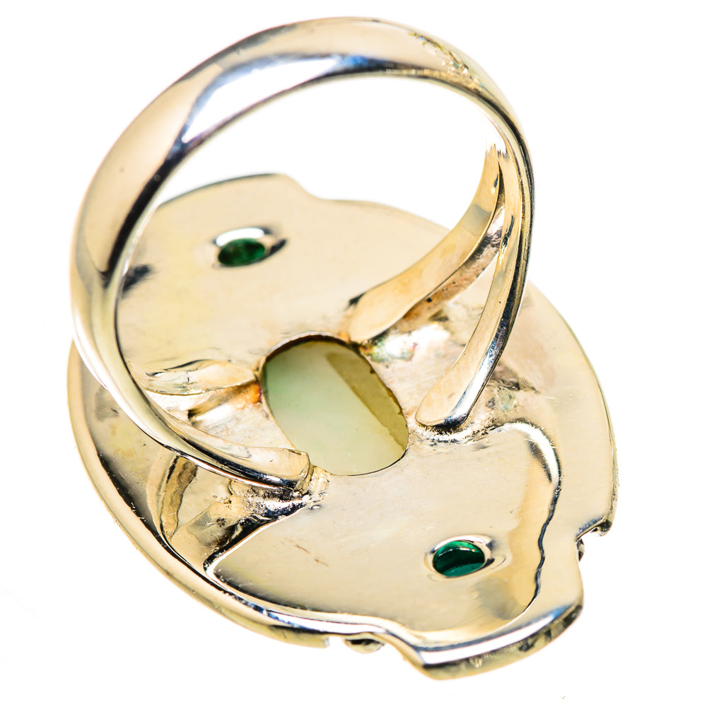 Green Tourmaline In Quartz Rings handcrafted by Ana Silver Co - RING132554 - Photo 3