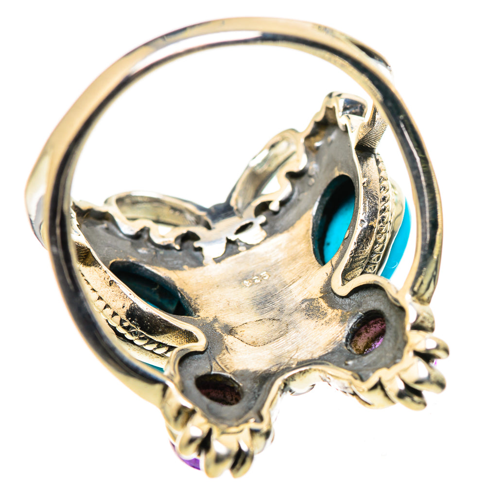 Sleeping Beauty Turquoise Rings handcrafted by Ana Silver Co - RING132558 - Photo 3