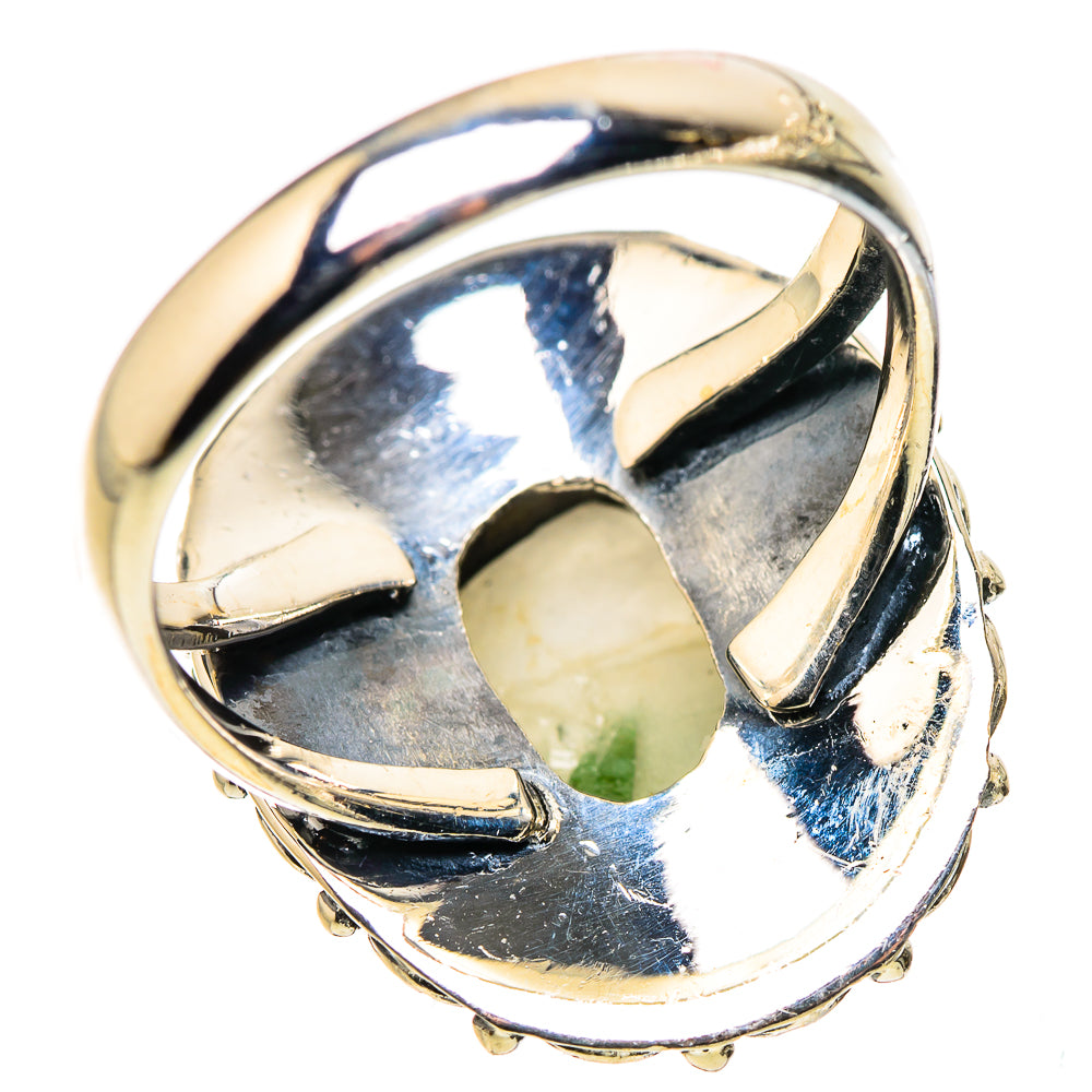 Green Tourmaline In Quartz Rings handcrafted by Ana Silver Co - RING132565 - Photo 3