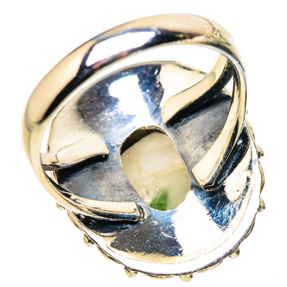 Green Tourmaline In Quartz Rings handcrafted by Ana Silver Co - RING132565 - Photo 3