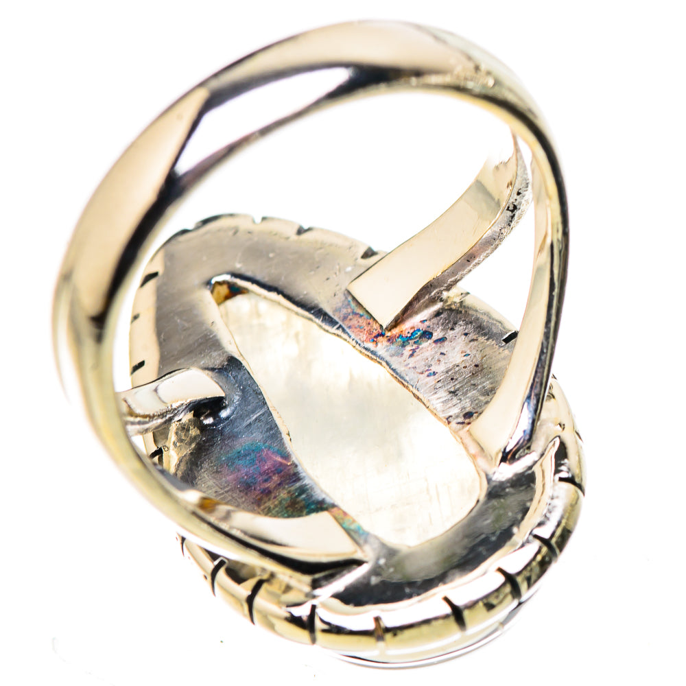 Rainbow Moonstone Rings handcrafted by Ana Silver Co - RING132594 - Photo 3