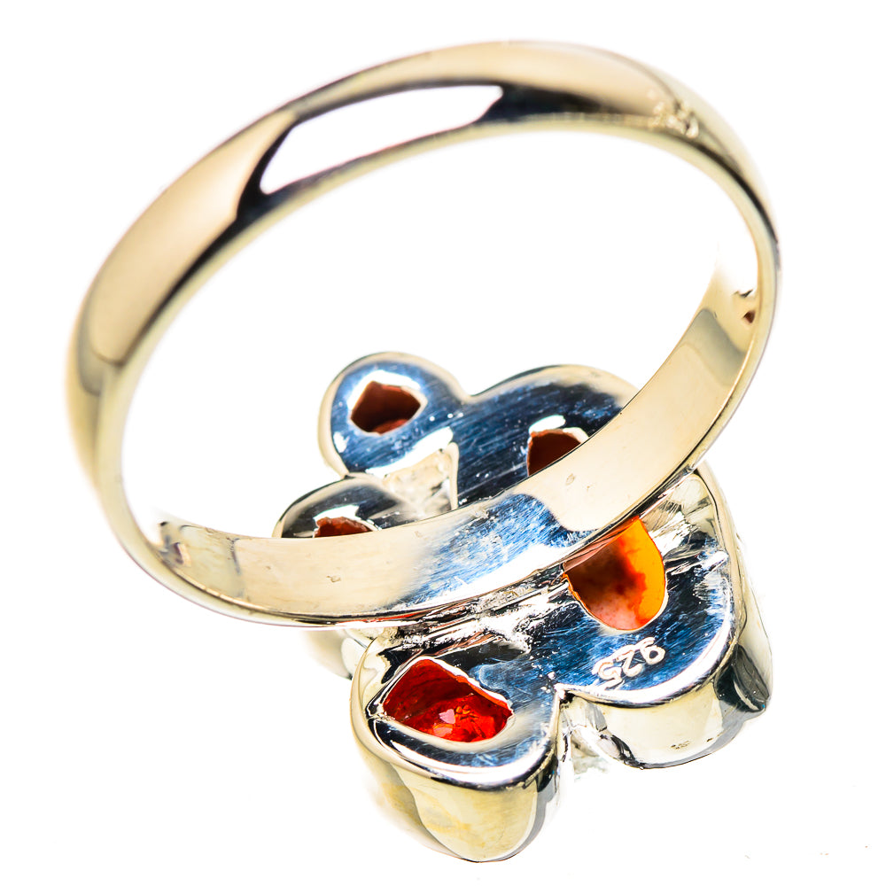 Mexican Fire Opal Rings handcrafted by Ana Silver Co - RING132620 - Photo 3