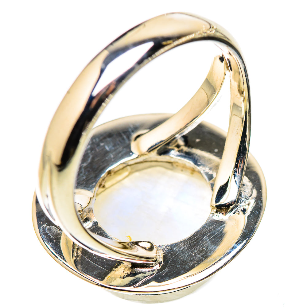 Rainbow Moonstone Rings handcrafted by Ana Silver Co - RING132642 - Photo 3