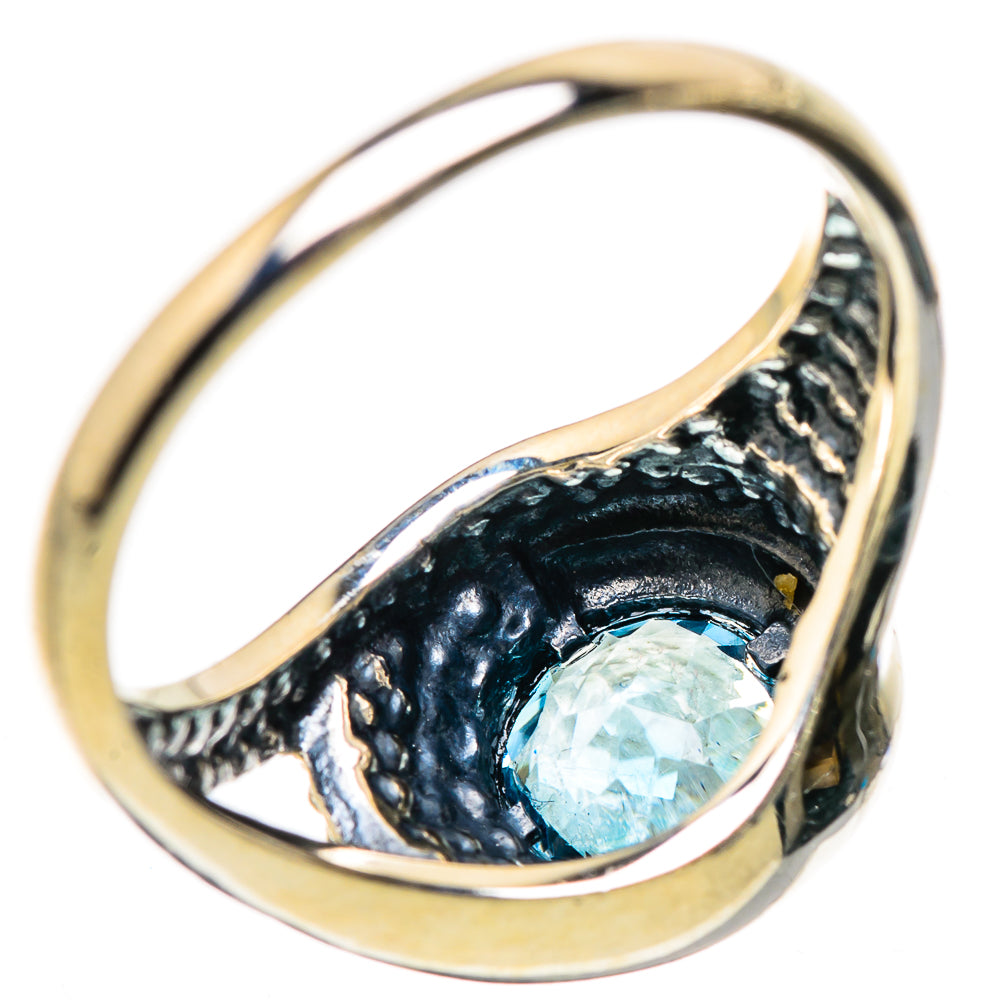 Blue Topaz Rings handcrafted by Ana Silver Co - RING132692 - Photo 3