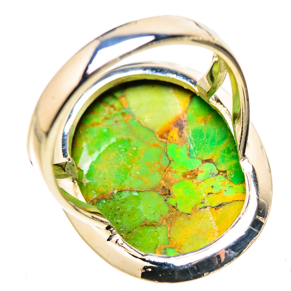 Green Copper Composite Turquoise Rings handcrafted by Ana Silver Co - RING132723 - Photo 3