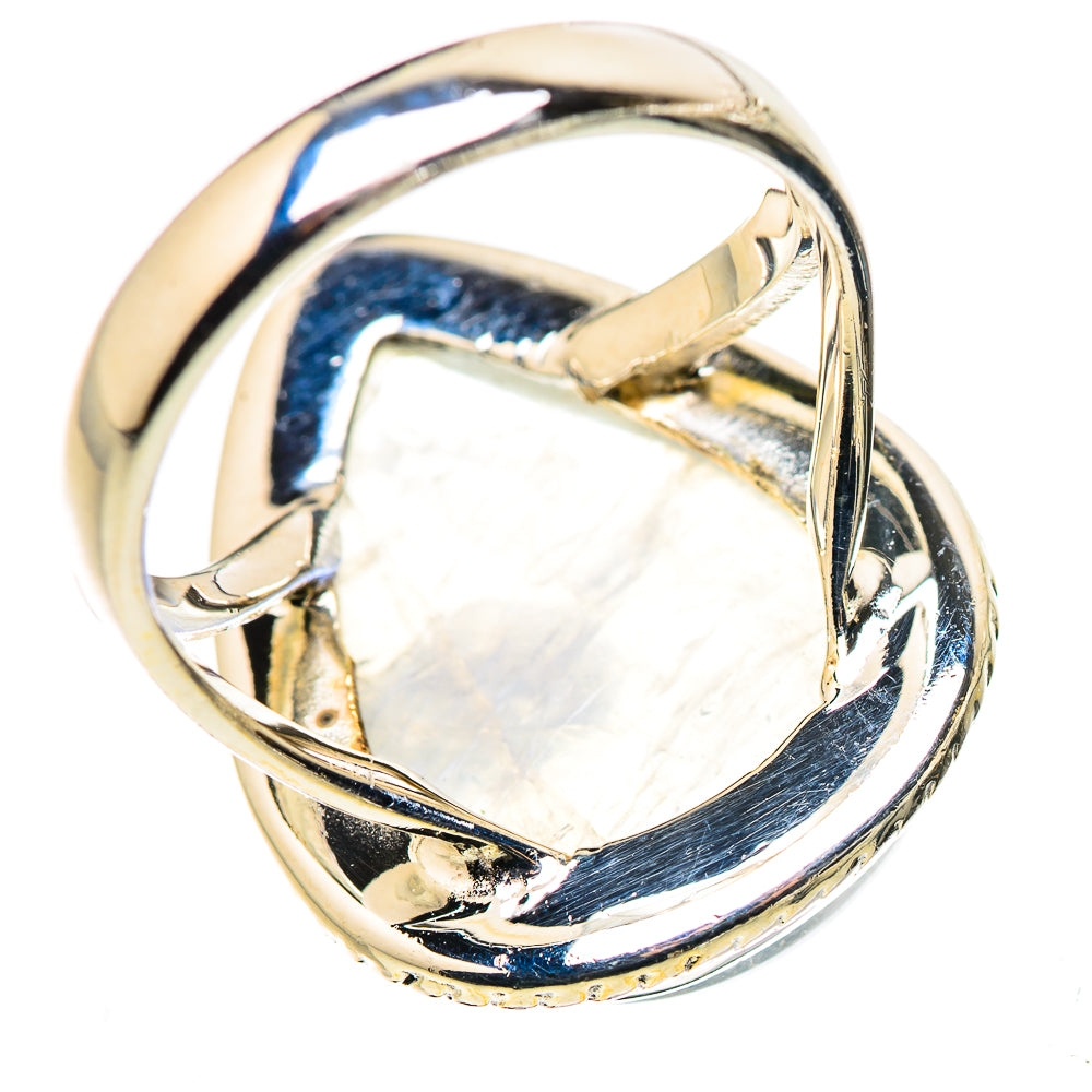 Rainbow Moonstone Rings handcrafted by Ana Silver Co - RING132732 - Photo 3