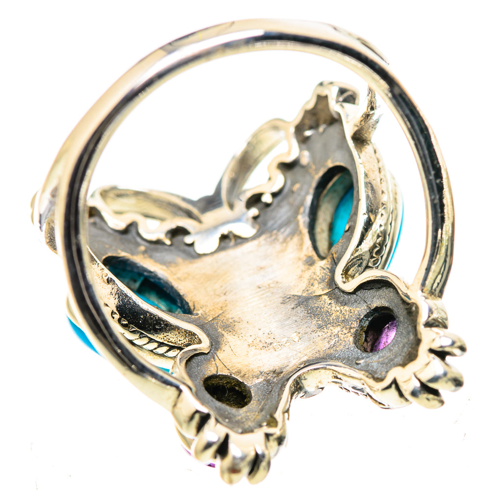 Sleeping Beauty Turquoise Rings handcrafted by Ana Silver Co - RING132734 - Photo 3