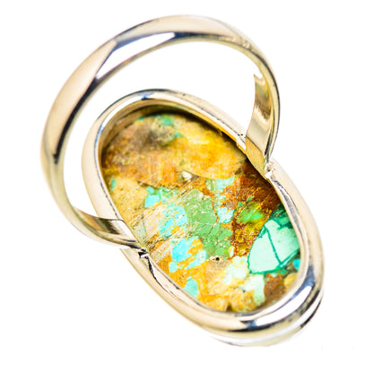 Kingman Mohave Turquoise Rings handcrafted by Ana Silver Co - RING132739 - Photo 3