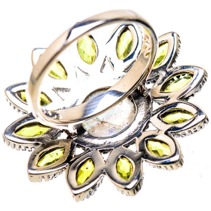 Rainbow Moonstone Rings handcrafted by Ana Silver Co - RING132749 - Photo 3