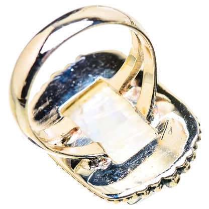 Rainbow Moonstone Rings handcrafted by Ana Silver Co - RING132758 - Photo 3