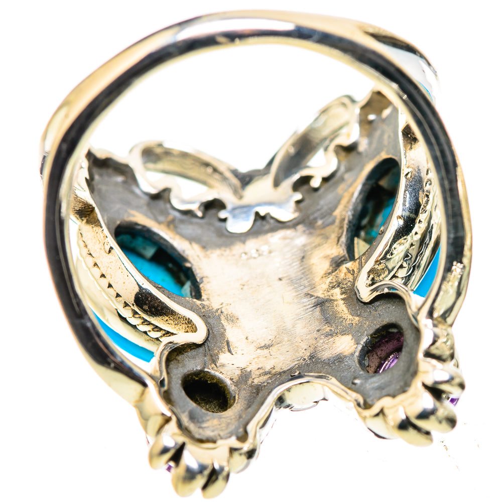 Sleeping Beauty Turquoise Rings handcrafted by Ana Silver Co - RING132760 - Photo 3