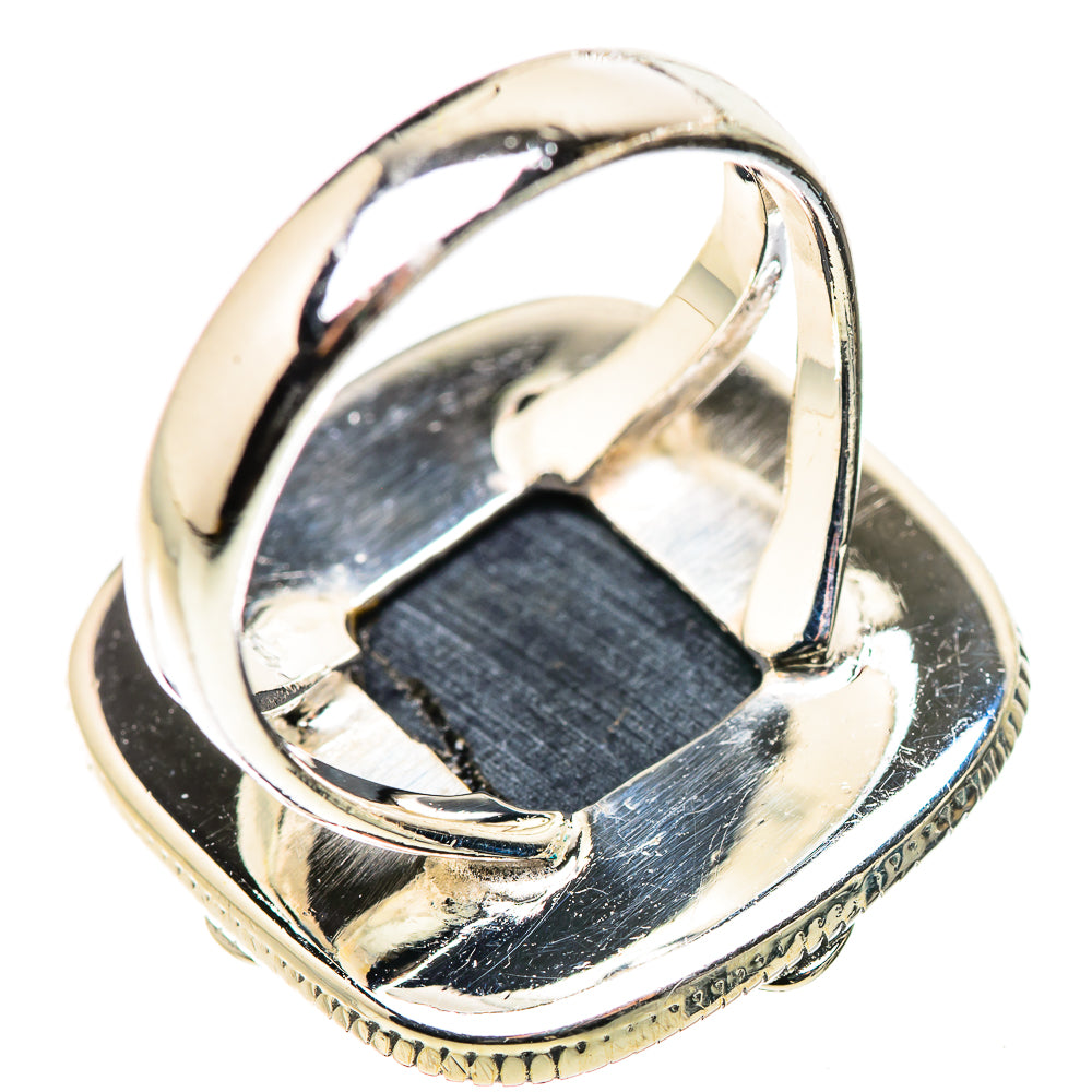 Black Druzy Rings handcrafted by Ana Silver Co - RING132781 - Photo 3