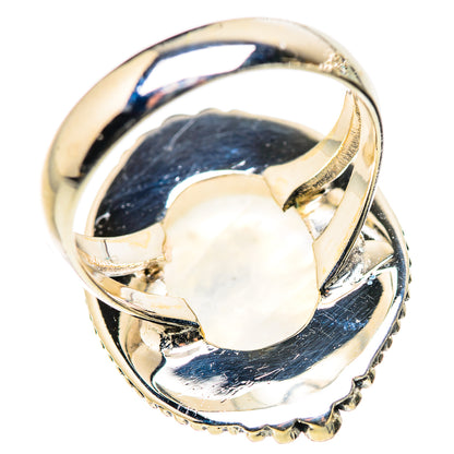 Rainbow Moonstone Rings handcrafted by Ana Silver Co - RING132783 - Photo 3
