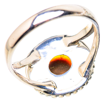Mexican Fire Agate Rings handcrafted by Ana Silver Co - RING132801 - Photo 3