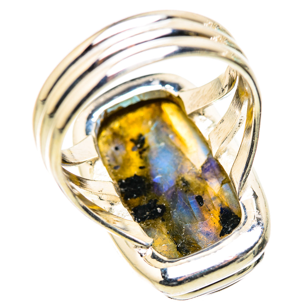 Labradorite Rings handcrafted by Ana Silver Co - RING132819 - Photo 3