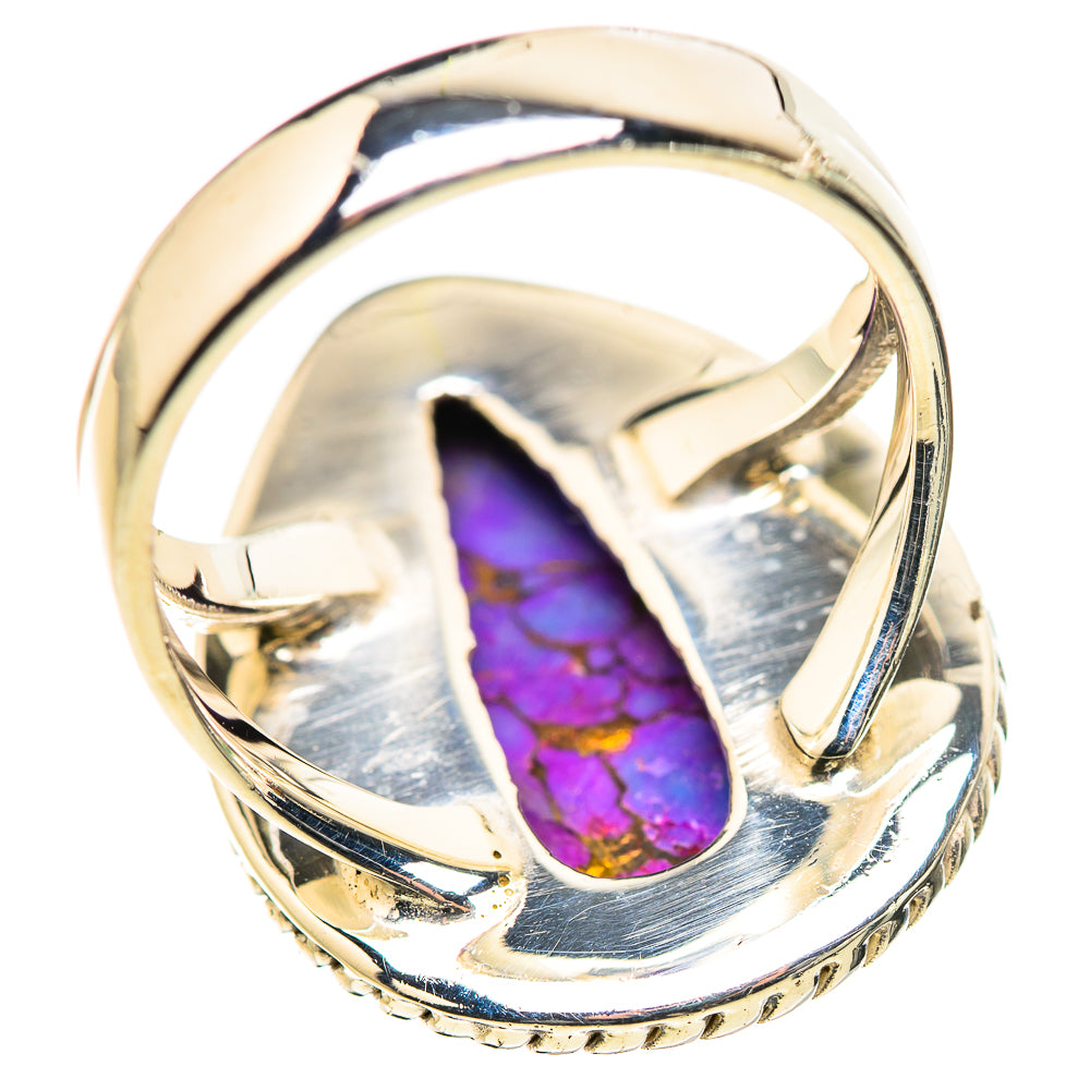 Purple Copper Composite Turquoise Rings handcrafted by Ana Silver Co - RING132837 - Photo 3