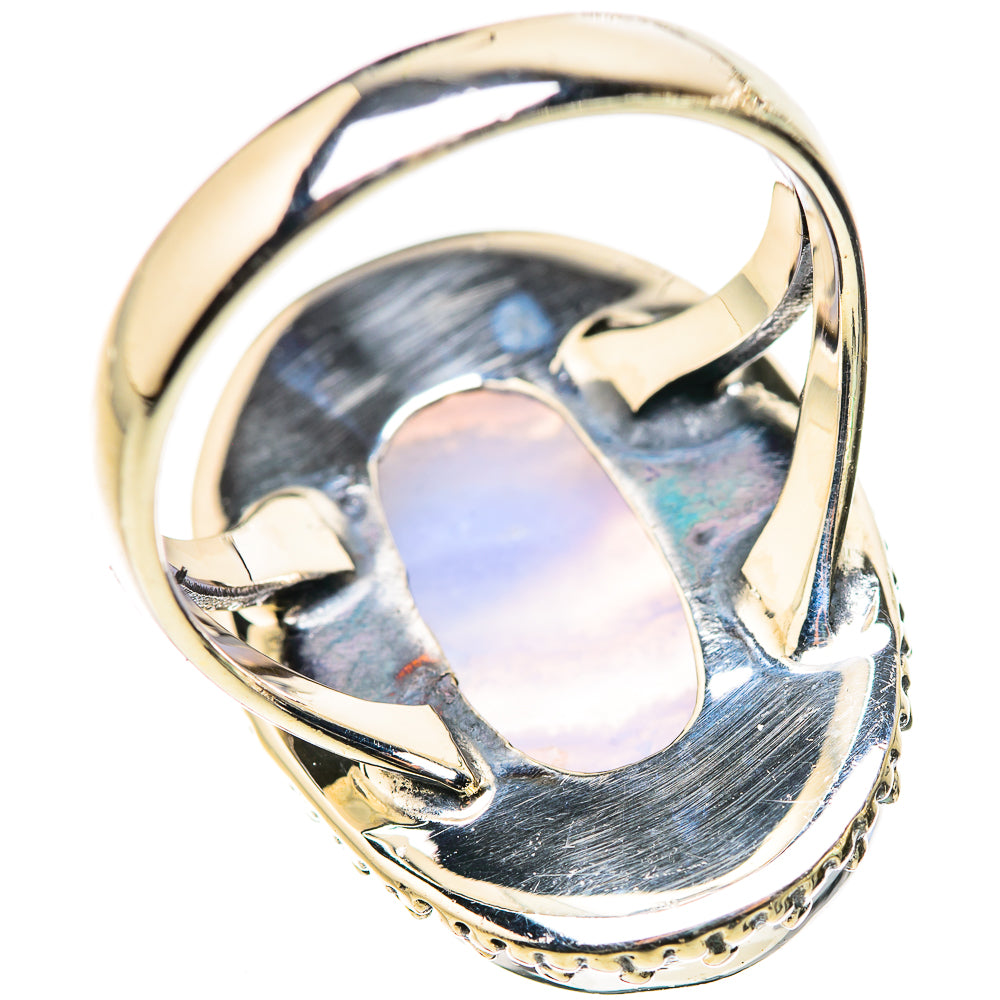 Blue Lace Agate Rings handcrafted by Ana Silver Co - RING132840 - Photo 3