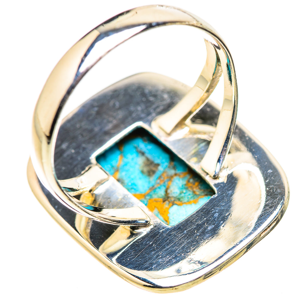Blue Copper Composite Turquoise Rings handcrafted by Ana Silver Co - RING132853 - Photo 3