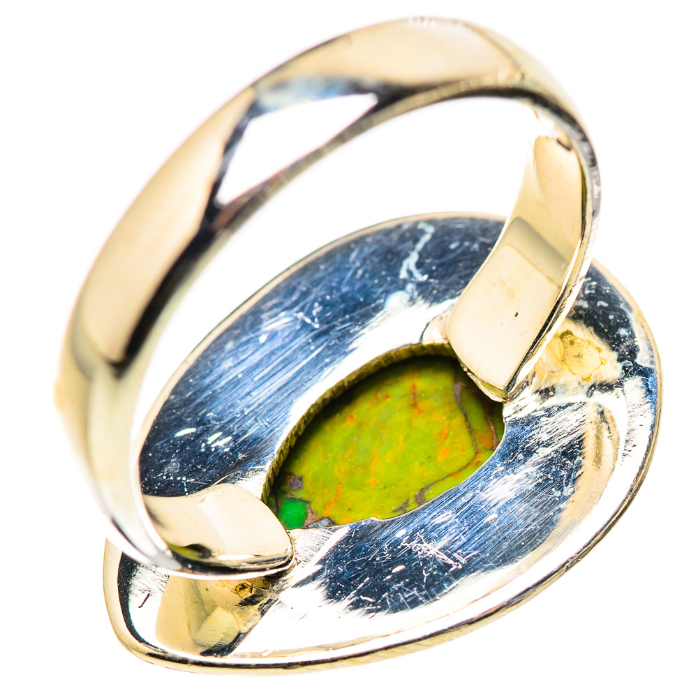 Green Copper Composite Turquoise Rings handcrafted by Ana Silver Co - RING132854 - Photo 3