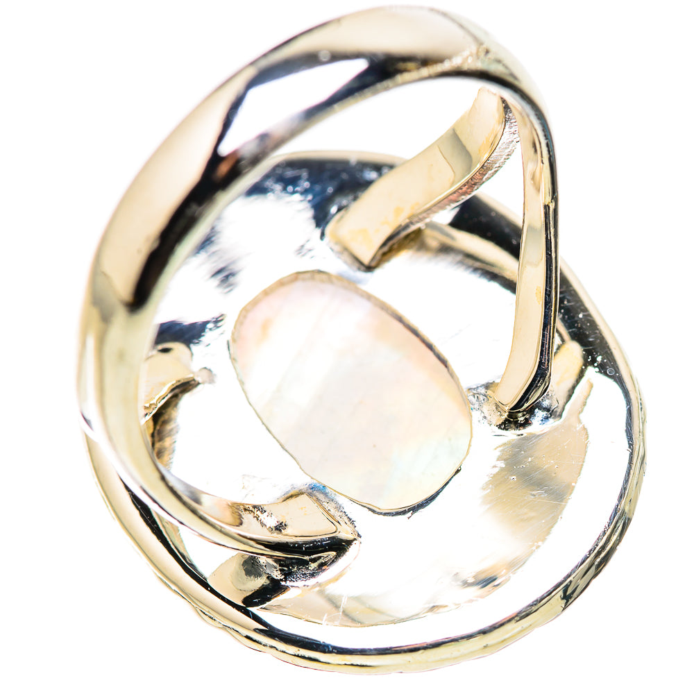 Rainbow Moonstone Rings handcrafted by Ana Silver Co - RING132864 - Photo 3