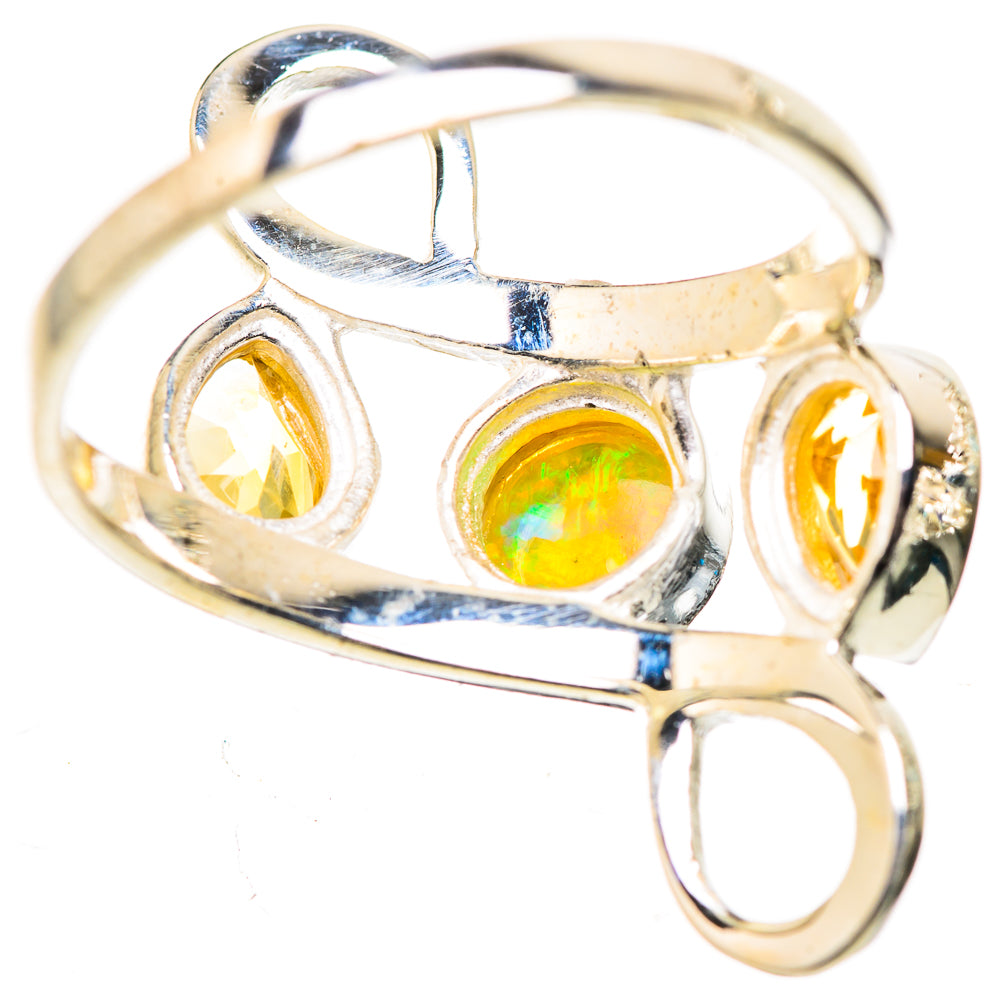 Ethiopian Opal Rings handcrafted by Ana Silver Co - RING132867 - Photo 3