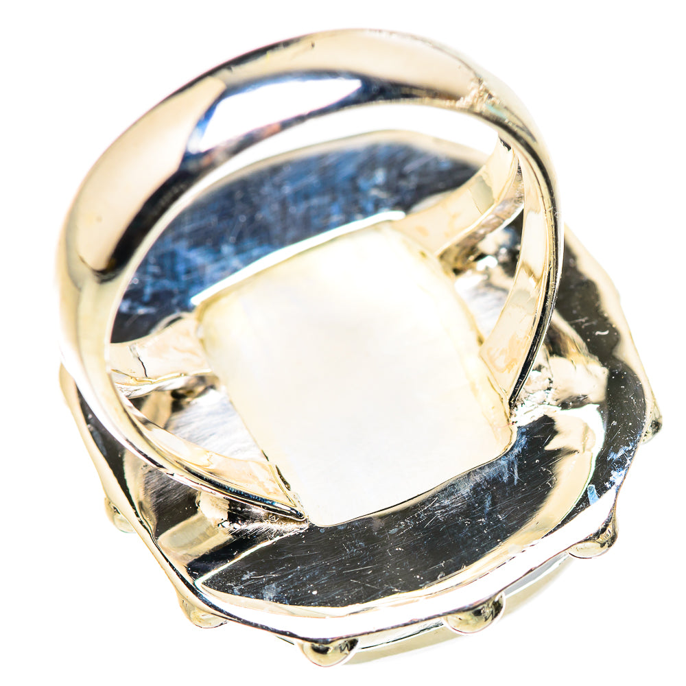 Rainbow Moonstone Rings handcrafted by Ana Silver Co - RING132888 - Photo 3