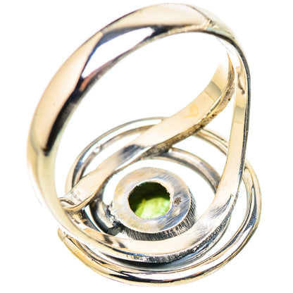 Green Tourmaline Rings handcrafted by Ana Silver Co - RING132903 - Photo 3