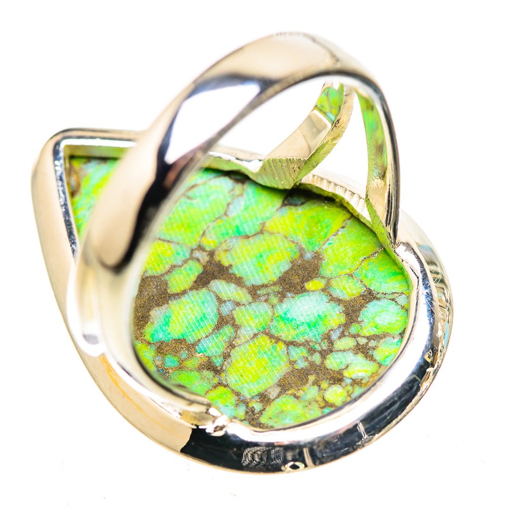 Green Copper Composite Turquoise Rings handcrafted by Ana Silver Co - RING132936 - Photo 3