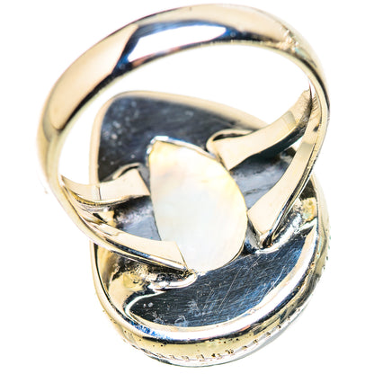 Rainbow Moonstone Rings handcrafted by Ana Silver Co - RING132948 - Photo 3