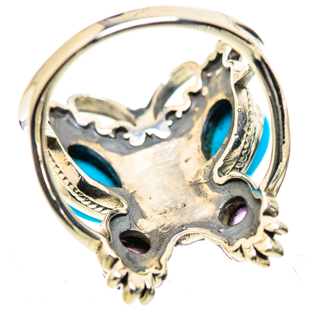 Sleeping Beauty Turquoise Rings handcrafted by Ana Silver Co - RING132952 - Photo 3