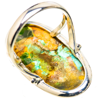 Kingman Mohave Turquoise Rings handcrafted by Ana Silver Co - RING132954 - Photo 3