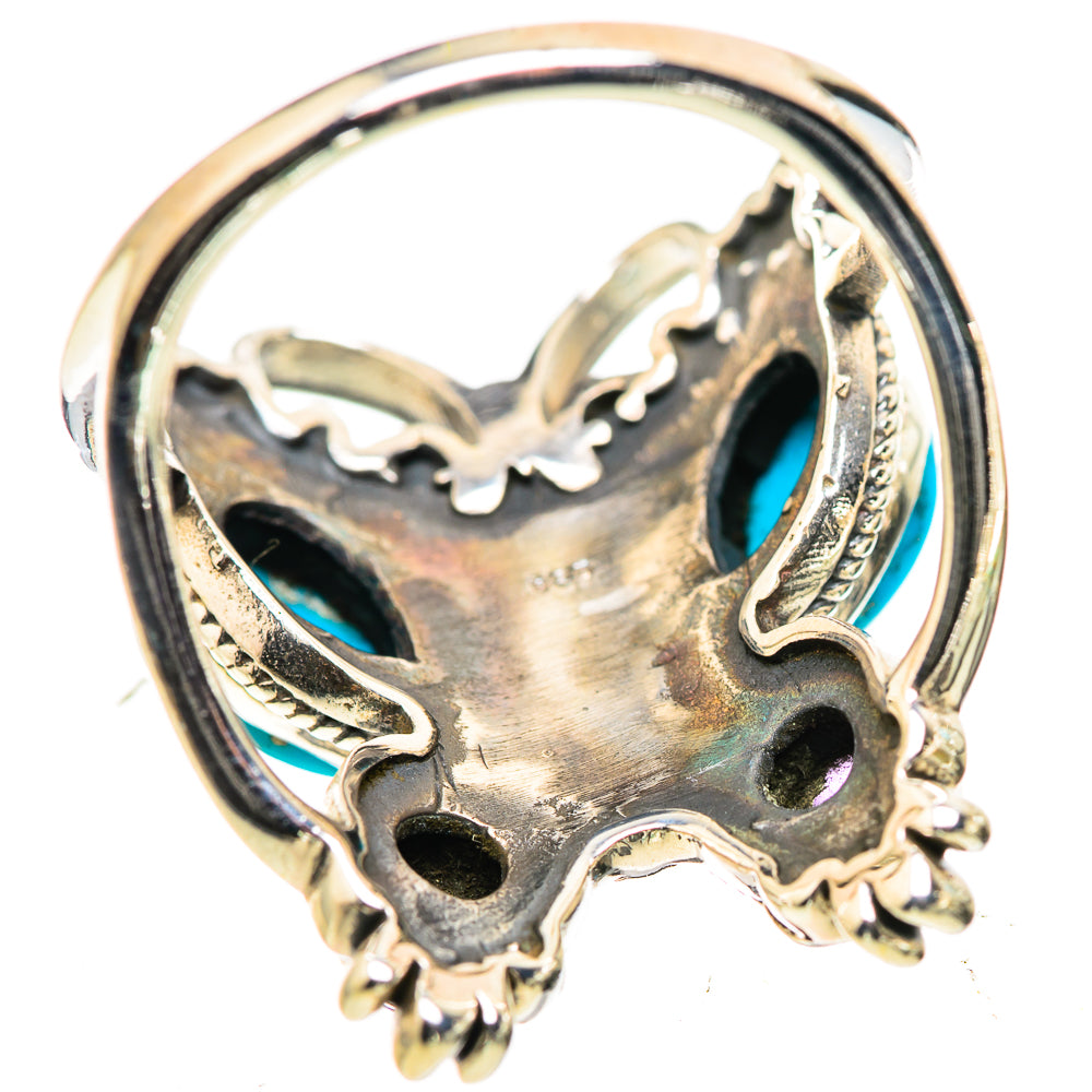 Sleeping Beauty Turquoise Rings handcrafted by Ana Silver Co - RING132959 - Photo 3