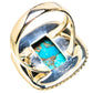 Blue Copper Composite Turquoise Rings handcrafted by Ana Silver Co - RING132964 - Photo 3