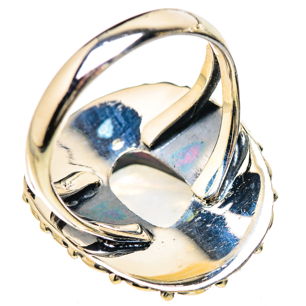Rainbow Moonstone Rings handcrafted by Ana Silver Co - RING132983 - Photo 3