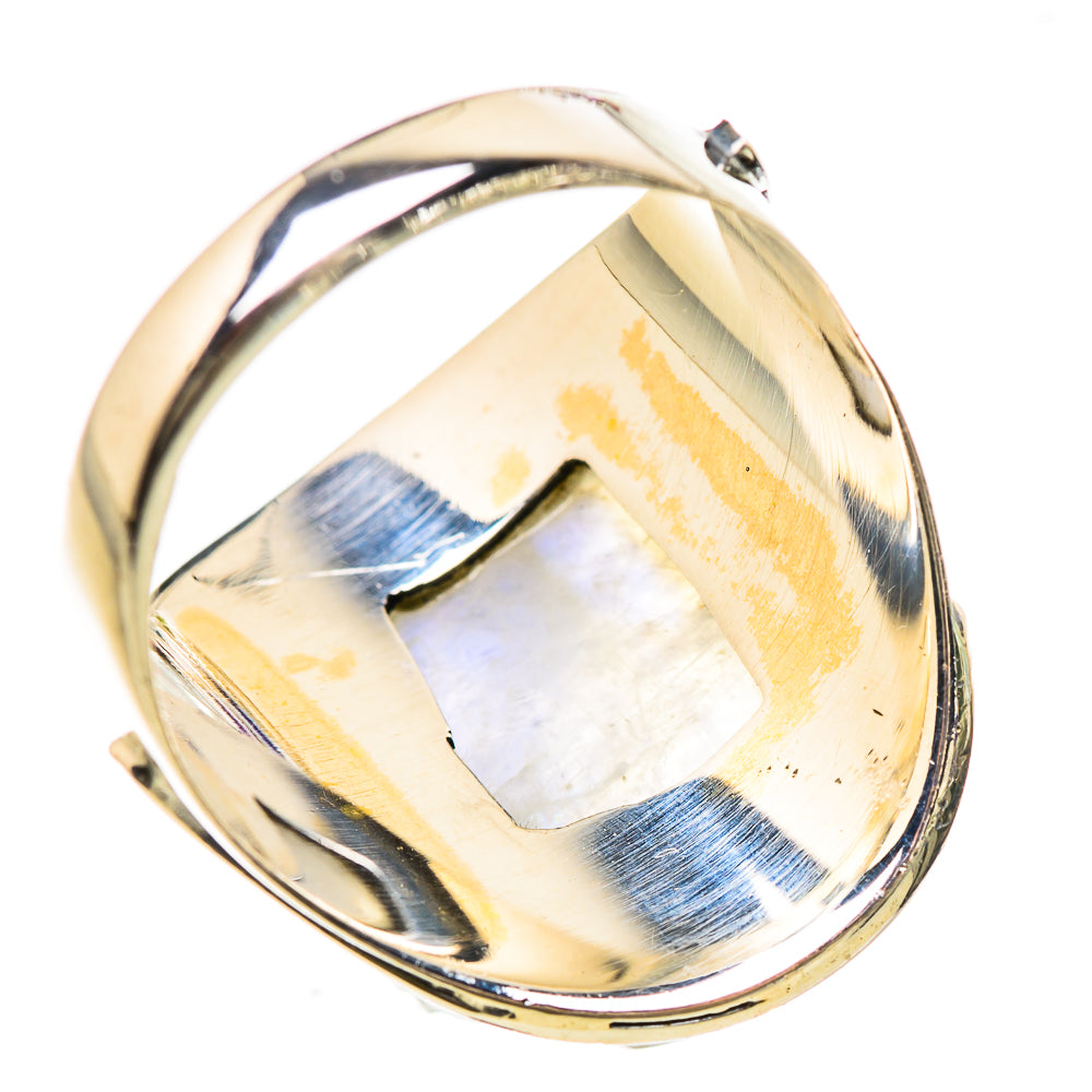 Rainbow Moonstone Rings handcrafted by Ana Silver Co - RING132984 - Photo 3