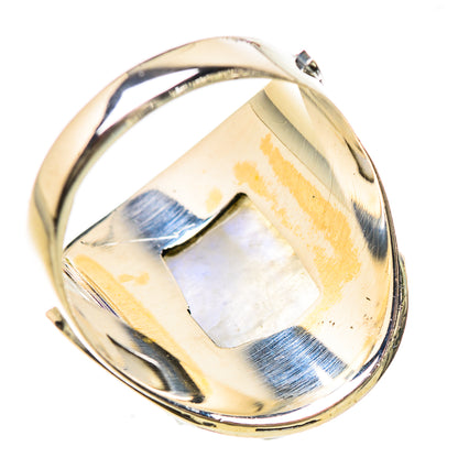 Rainbow Moonstone Rings handcrafted by Ana Silver Co - RING132984 - Photo 3