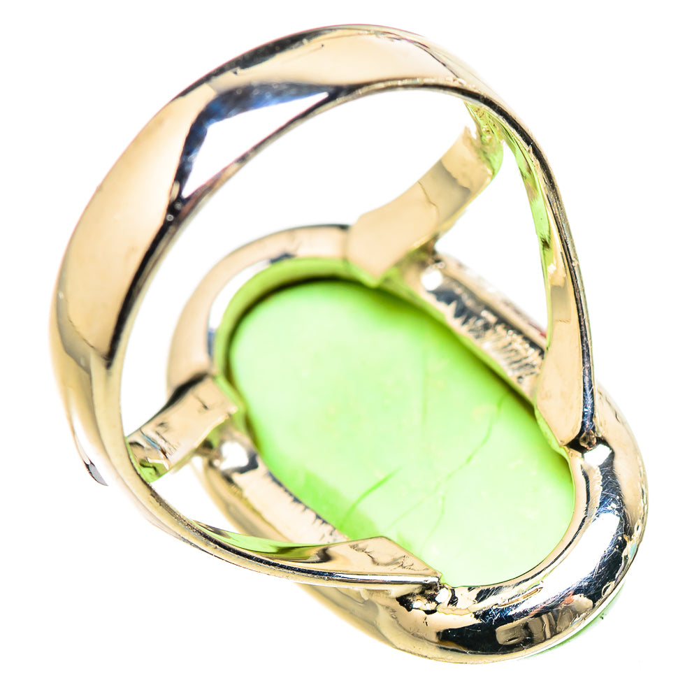 Lemon Chrysoprase Rings handcrafted by Ana Silver Co - RING132998 - Photo 3