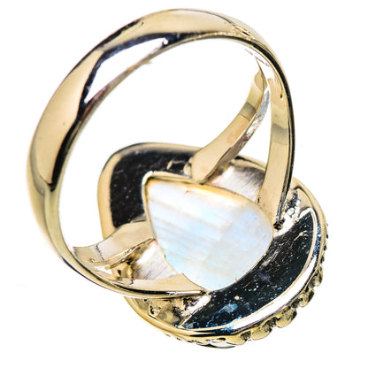 Rainbow Moonstone Rings handcrafted by Ana Silver Co - RING133033 - Photo 3