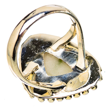Green Tourmaline In Quartz Rings handcrafted by Ana Silver Co - RING133051 - Photo 3