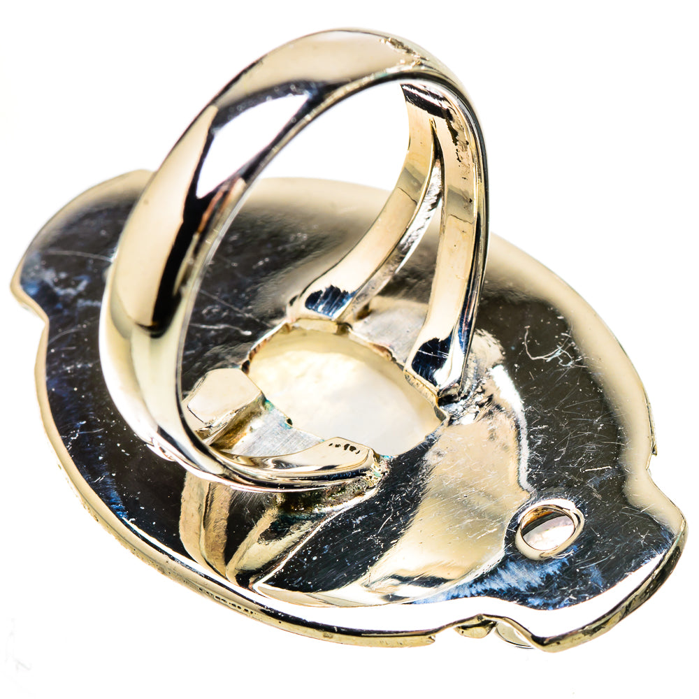 Rainbow Moonstone Rings handcrafted by Ana Silver Co - RING133069 - Photo 3