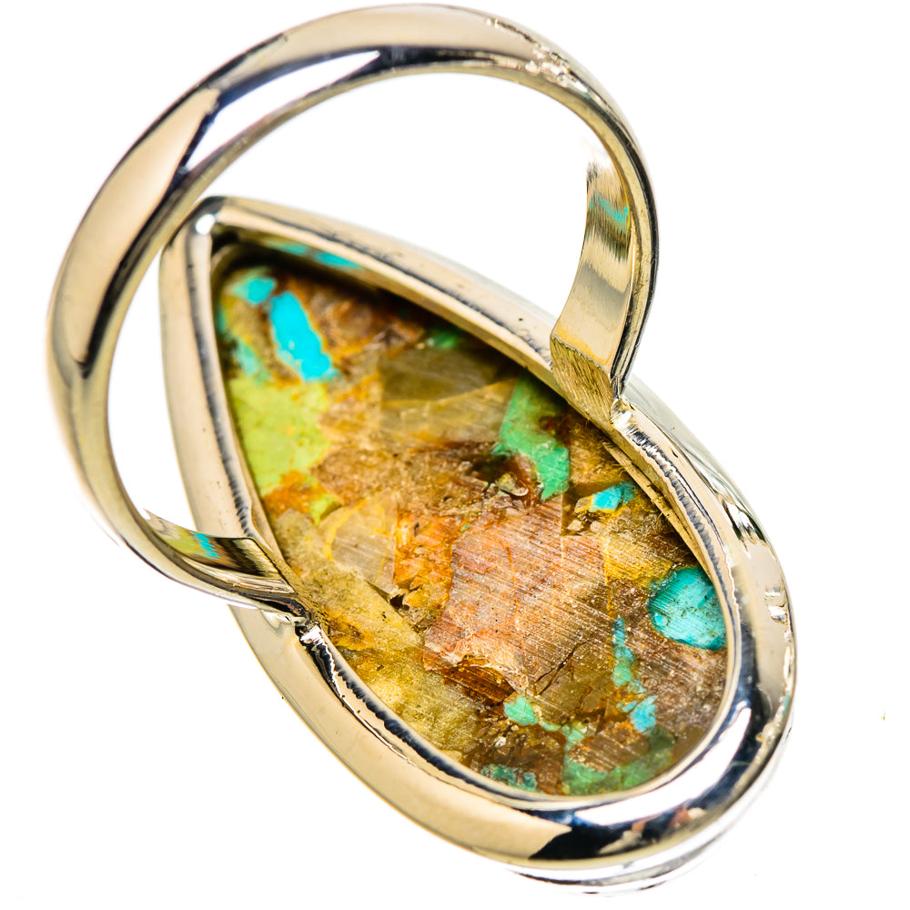 Blue Copper Composite Turquoise Rings handcrafted by Ana Silver Co - RING133070 - Photo 3