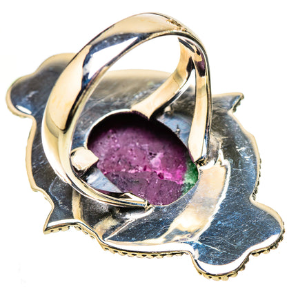 Ruby Zoisite Rings handcrafted by Ana Silver Co - RING133071 - Photo 3