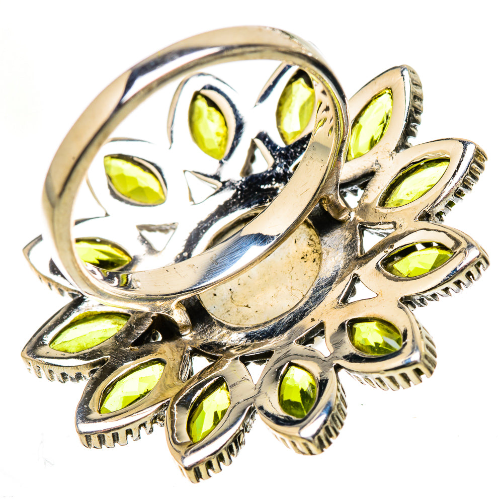 Rainbow Moonstone Rings handcrafted by Ana Silver Co - RING133085 - Photo 3