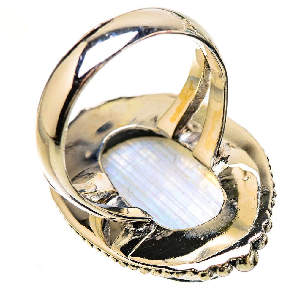 Blue Lace Agate Rings handcrafted by Ana Silver Co - RING133102 - Photo 3